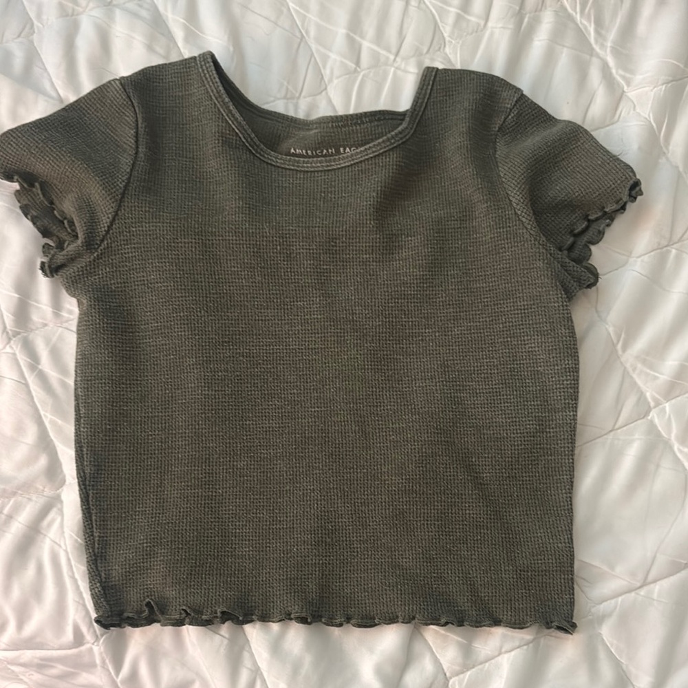 American Eagle Outfitters Short Sleeve Tee in Classic Gray